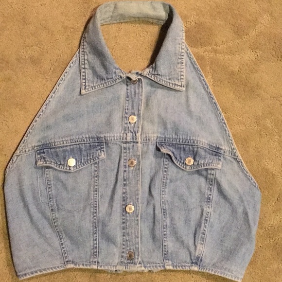 GAP Tops - Denim halter top